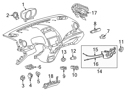 GM 24261338 Range Sensor