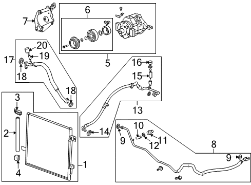 GM 25816733 Evaporator Core