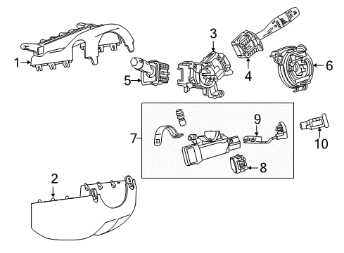 GM 9153616 Parking Brake Warning Switch