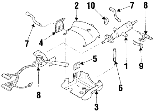 GM 26069896 Steering Column