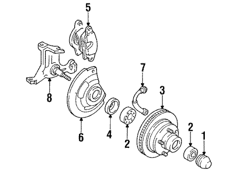 GM 19141351 Caliper, Front