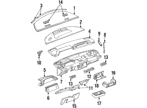 GM 16156882 Instrument Cluster