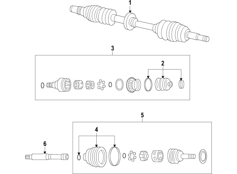 GM 84628886 Outer CV Joint, Front