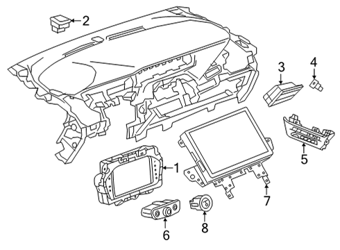GM 42768993 Dash Control Unit, Jet Black