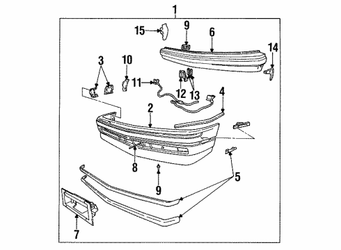 GM 3543911 Bumper Cover, Front