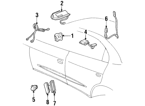 GM 25732247 Driver Air Bag