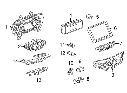 GM 84804073 Radio Trim Mount Bracket