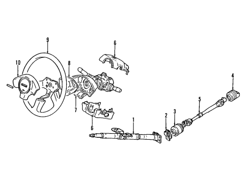 GM 30016037 Steering Column