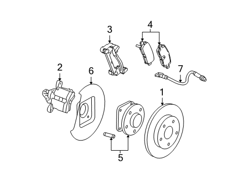 GM 89060371 Caliper Overhaul Kit