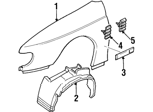 GM 90449429 Fender Bracket GM 90449429 Fender Bracket