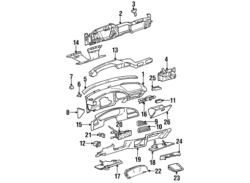 GM 22656805 Defroster Duct, Driver Side