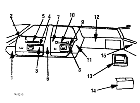 GM 20549832 Armrest Base, Passenger Side