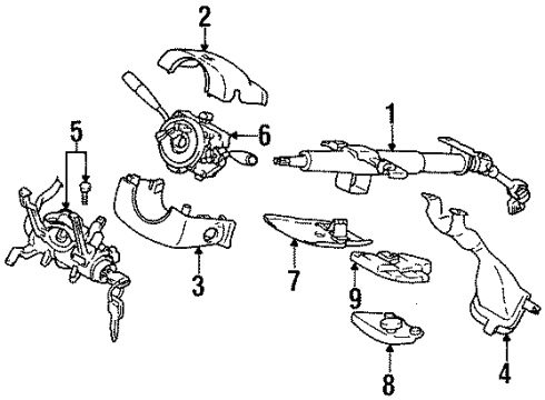 GM 30013317 Steering Column