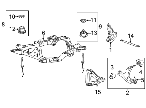 GM 20837980 Crossmember, Front