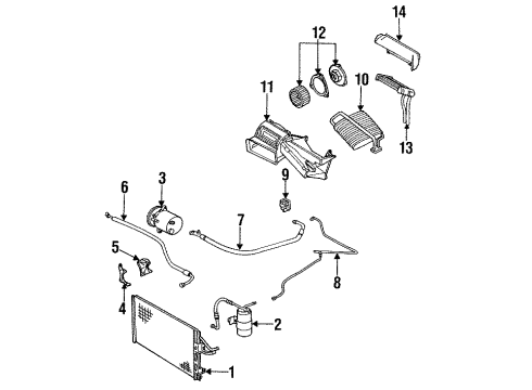 GM 21015028 Compressor Front Bracket