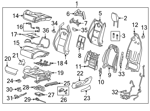 GM 23157442 Actuator Pad, Front