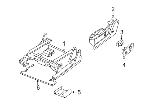 2001 GMC Sierra 3500 Tracks & Components Diagram
