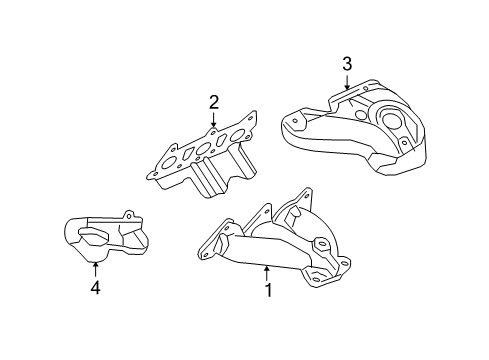 2009 Saturn Aura Exhaust Manifold Diagram