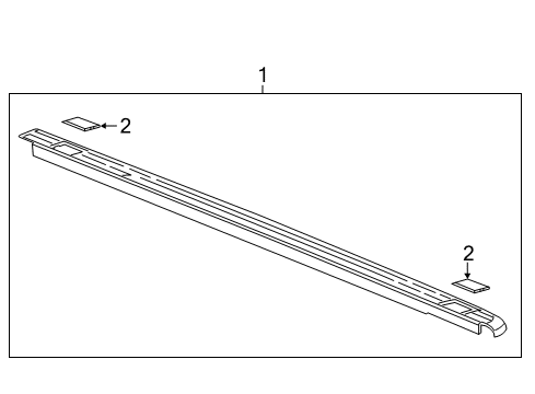 2011 GMC Sierra 1500 Box Rails Diagram