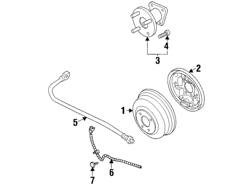 2002 Saturn SC1 Rear Brakes Diagram