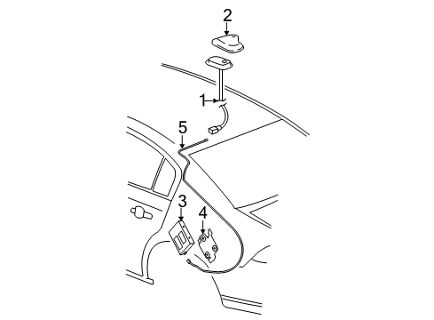 2011 Buick Lucerne Antenna & Radio Diagram