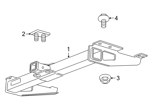 2007 Chevy Express 3500 Trailer Hitch Components Diagram