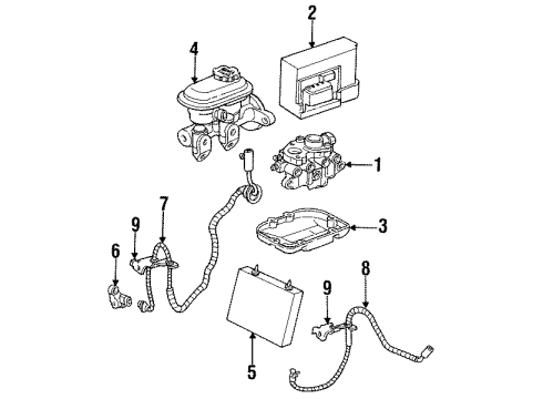 1991 Saturn SC Gear Assembly Diagram for 21010996