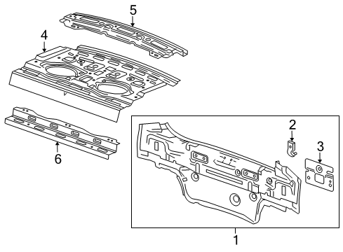 2015 Chevy Cruze Rear Body Diagram