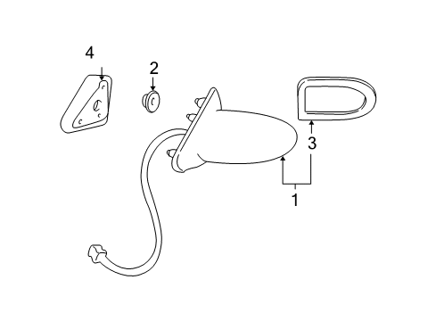 2004 Pontiac Bonneville Outside Mirrors Diagram