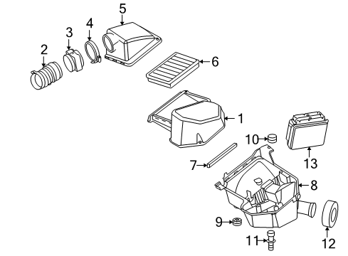 2004 Pontiac Bonneville Housing Bolt Diagram for 12561695