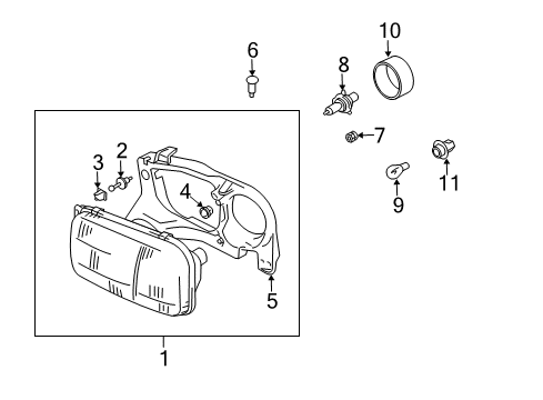2000 Chevy Tracker Bulbs Diagram