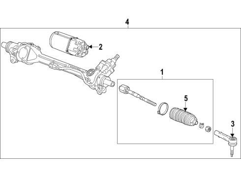 2021 Chevy Corvette Steering Column & Wheel, Steering Gear & Linkage Diagram