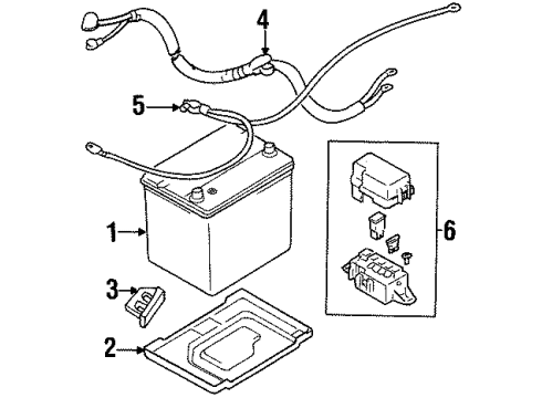 2000 Chevy Metro Negative Cable Diagram for 30016564