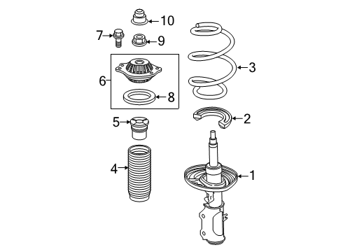 2019 Buick Envision Struts & Components - Front Diagram