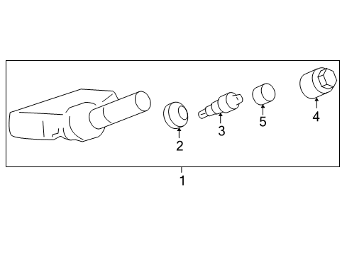 2007 Cadillac Escalade EXT Tire Pressure Monitoring Diagram