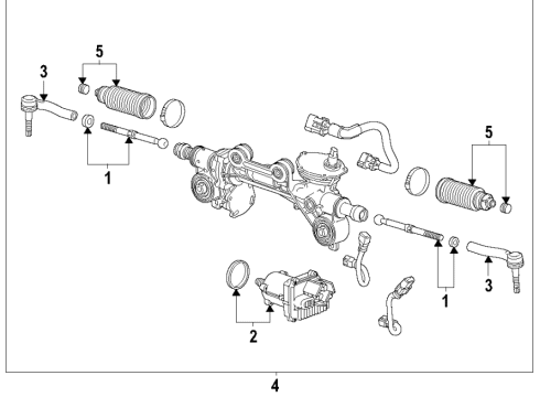 2021 GMC Yukon Steering Column & Wheel, Steering Gear & Linkage Diagram