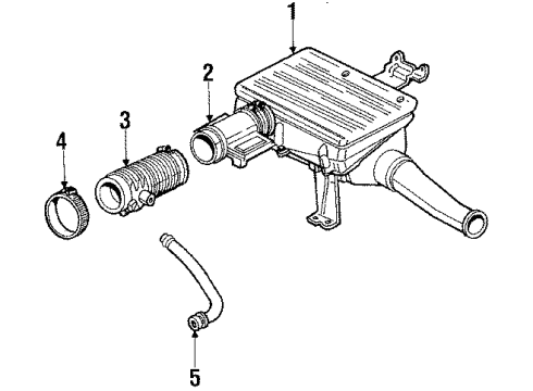 1989 Pontiac Bonneville Air Cleaner Diagram for 25097689