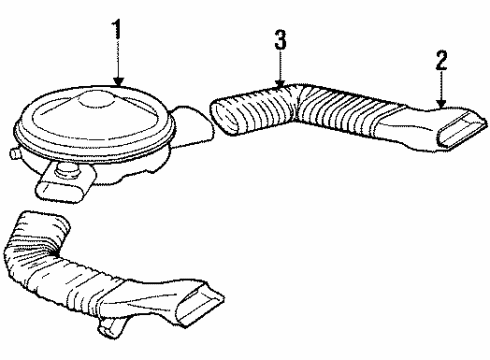 1986 Chevy Camaro Air Duct, Passenger Side Diagram for 14070918