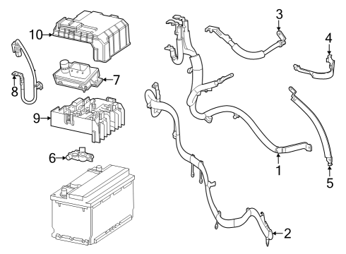 2023 Chevy Silverado 1500 Battery Cables Diagram