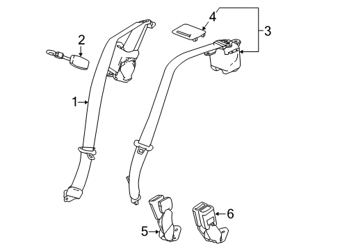 2018 Chevy Malibu Seat Belt Diagram