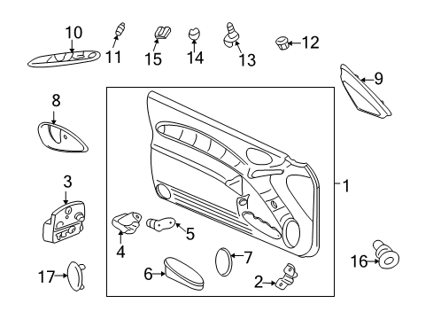 2001 Pontiac Grand Am Front Door Diagram