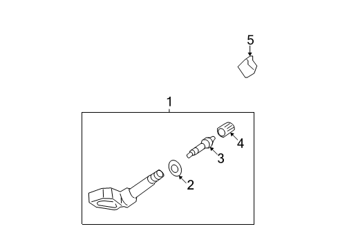 2004 Cadillac DeVille Tire Pressure Monitoring Diagram