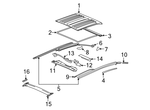 2004 GMC Envoy XUV Convertible Top Diagram
