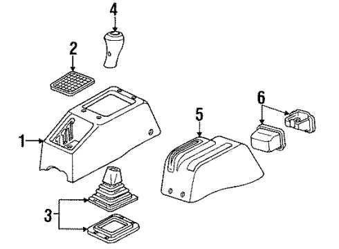 1988 Chevy Corsica Center Console Diagram
