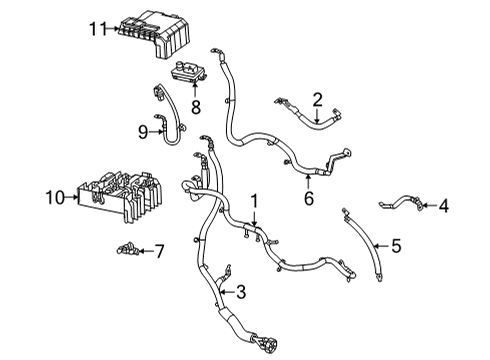 2021 GMC Sierra 1500 Battery Cables Diagram