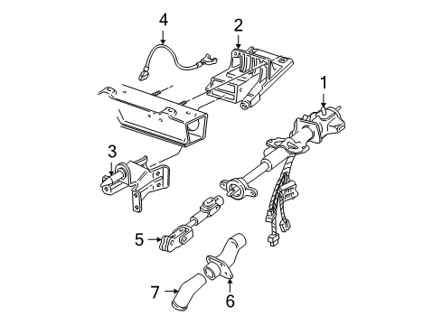 1997 Chevy Venture Steering Column, Steering Wheel Diagram