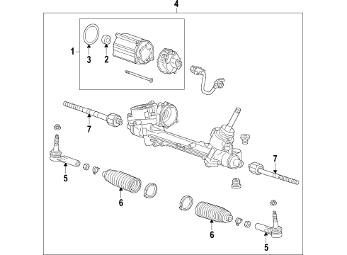 2016 Buick Envision Steering Column & Wheel, Steering Gear & Linkage Diagram