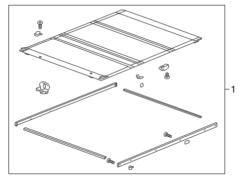 2020 Chevy Silverado 1500 Exterior Trim - Pick Up Box Diagram 16 - Thumbnail