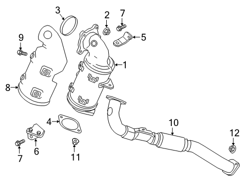 2019 Chevy Traverse Exhaust Components Diagram