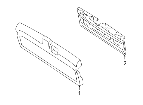 2003 Oldsmobile Bravada Trim Panel Diagram for 15044155